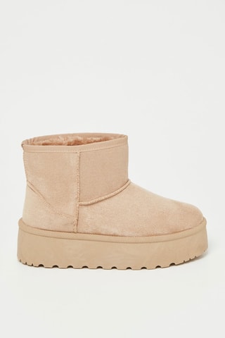 Bottines fourrées - Beige