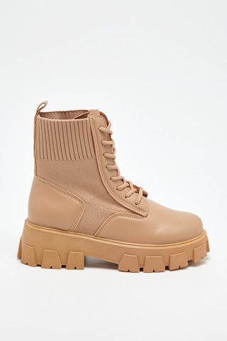 Bottines plateformes Taupe