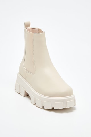 Bottines Chelsea Beige