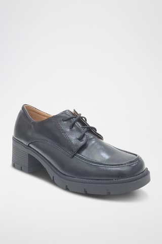 Derbys à talons - Noir