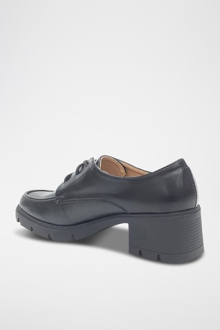 Derbys à talons - Noir