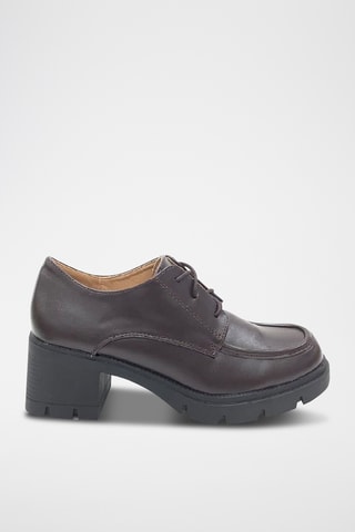 Derbys à talons - Marron