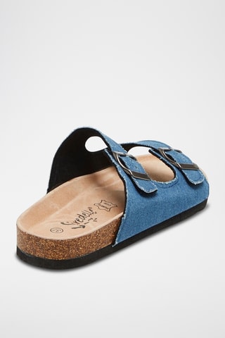Mules en jean - Bleu