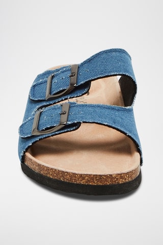 Mules en jean - Bleu