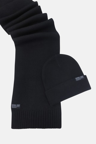 Gorro e echarpe Bera - Preto