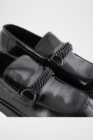 Mocassins de salto envernizados Carby - Preto