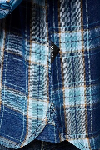 Camisa regular Bahri - Azul-índigo