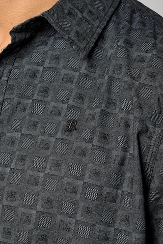 Camisa regular em algodão biológico Kally - Preto