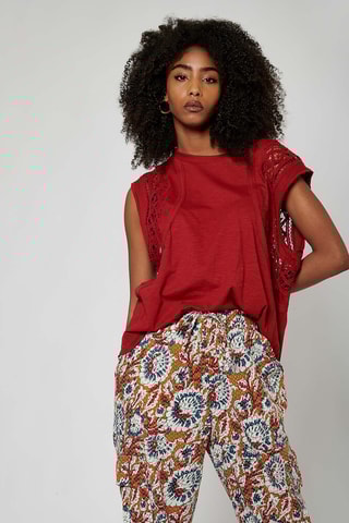 T-shirt oversize Solex - Vermelho