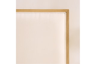 Cabeceira de cama de suspender em madeira de sungkai - 105 x 80 x 3 cm