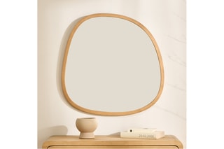 Espelho - 80 x 80 cm - Imitação de madeira