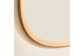 Espelho - 80 x 80 cm - Imitação de madeira