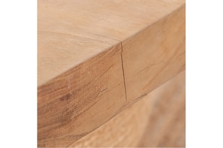 Estante de parede em madeira de trembesi - 90 x 5 x 20 cm
