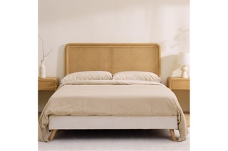 Cabeceira de cama em madeira de sungkai - 190 x 116 x 5 cm
