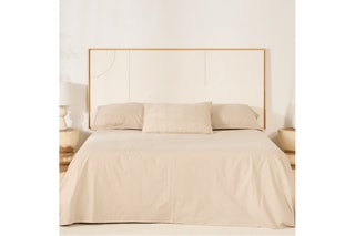 Cabeceira de cama de suspender em madeira de ayous - 105 x 74 x 3,5 cm