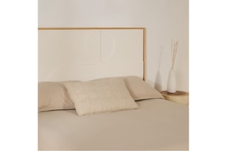 Cabeceira de cama de suspender em madeira de ayous - 105 x 74 x 3,5 cm