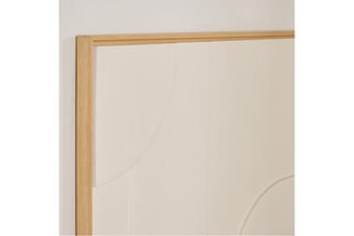 Cabeceira de cama de suspender em madeira de ayous - 105 x 74 x 3,5 cm