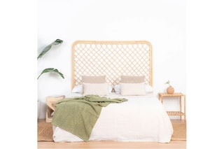 Cabeceira de cama em vime - 183 x 150 x 3 cm
