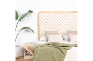 Cabeceira de cama em vime - 183 x 150 x 3 cm