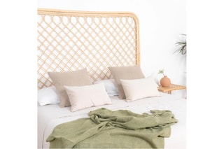 Cabeceira de cama em vime - 183 x 150 x 3 cm