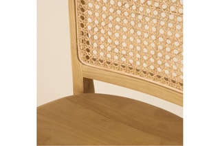 Banco de bar em madeira de sungkai - 48 x 102 x 50 cm