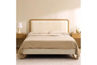 Cabeceira de cama de suspender em madeira de sungkai - 190 x 60 x 9 cm