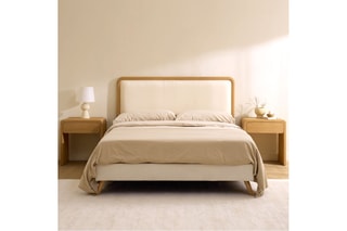 Cabeceira de cama de suspender em madeira de sungkai - 190 x 60 x 9 cm