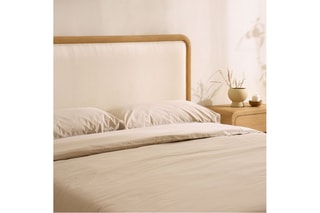 Cabeceira de cama de suspender em madeira de sungkai - 190 x 60 x 9 cm