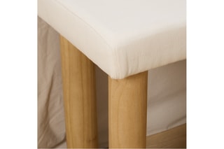 Banco em madeira de sungkai - 130 x 47 x 33 cm