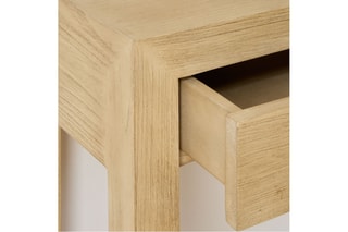 Consolas de 2 portas em madeira de sungkai - 110 x 81 x 30 cm