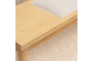 Banco em madeira de sungkai - 130 x 45 x 30 cm