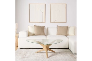 Mesa de centro em madeira de sungkai - 67 x 39 x 67 cm