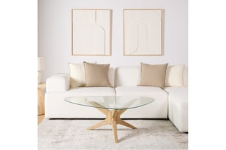 Mesa de centro em madeira de sungkai - 67 x 39 x 67 cm