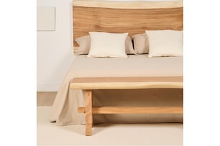 Banco em madeira de trembesi - 130 x 48 x 43 cm