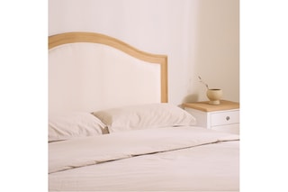 Cabeceira de cama em madeira de sungkai - 190 x 8 x 130 cm