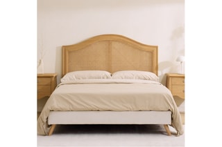 Cabeceira de cama em madeira de sungkai - 190 x 4 x 130 cm