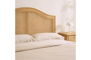 Cabeceira de cama em madeira de sungkai - 190 x 4 x 130 cm