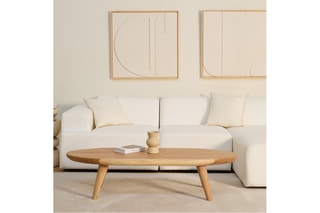 Mesa de centro em madeira de sungkai - 150 x 35 x 54 cm