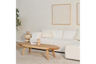 Mesa de centro em madeira de sungkai - 150 x 35 x 54 cm