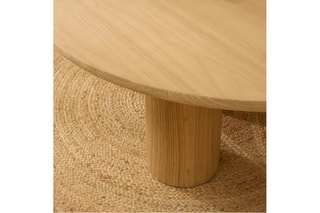 Mesa de centro em madeira de sungkai - 100 x 44 x 100 cm