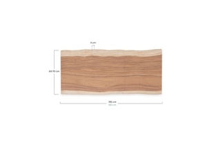 Cabeceira de cama de suspender em madeira de trembesi- 105 x 50/60 x 4 cm