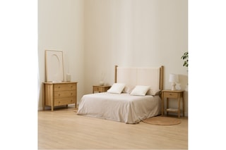 Cómoda de 3 gavetas em madeira de sangkai - 100 x 79 x 45 cm