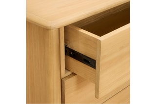 Cómoda de 3 gavetas em madeira de sangkai - 100 x 79 x 45 cm