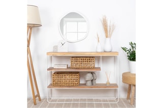 Consola em madeira de trembesi - 120 x 86 x 30 cm