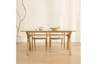 Mesa de jantar em madeira de sungkai - 160 x 75 x 95 cm
