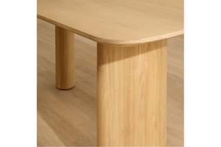 Mesa de jantar em madeira de sungkai - 160 x 76 x 80 cm