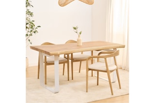 Mesa de jantar em madeira de Trembesi - 140 x 75 x 89 cm