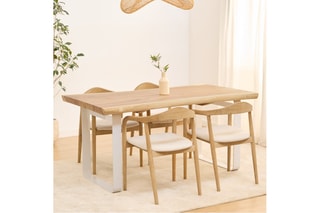Mesa de jantar em madeira de Trembesi - 140 x 75 x 89 cm