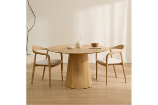 Mesa de jantar em madeira de sungkai - 165 x 77 x 100 cm