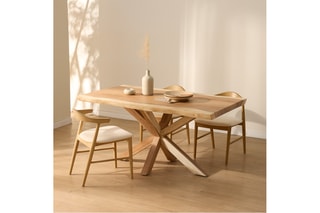 Mesa de jantar em madeira de Trembesi - 160 x 75 x 90 cm